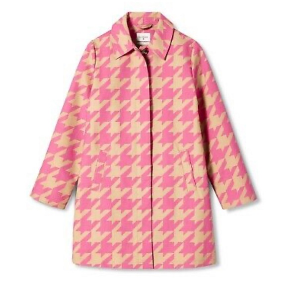 Isaac Mizrahi 20th Anniv. Pink Houndstooth Jacket - Picture 1 of 8